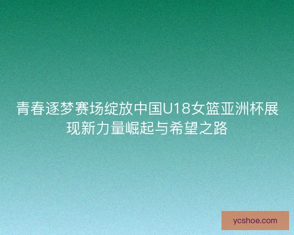 青春逐梦赛场绽放中国U18女篮亚洲杯展现新力量崛起与希望之路