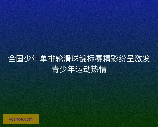 全国少年单排轮滑球锦标赛精彩纷呈激发青少年运动热情 全国少年单排轮滑球锦标赛精彩纷呈激发青少年运动热情